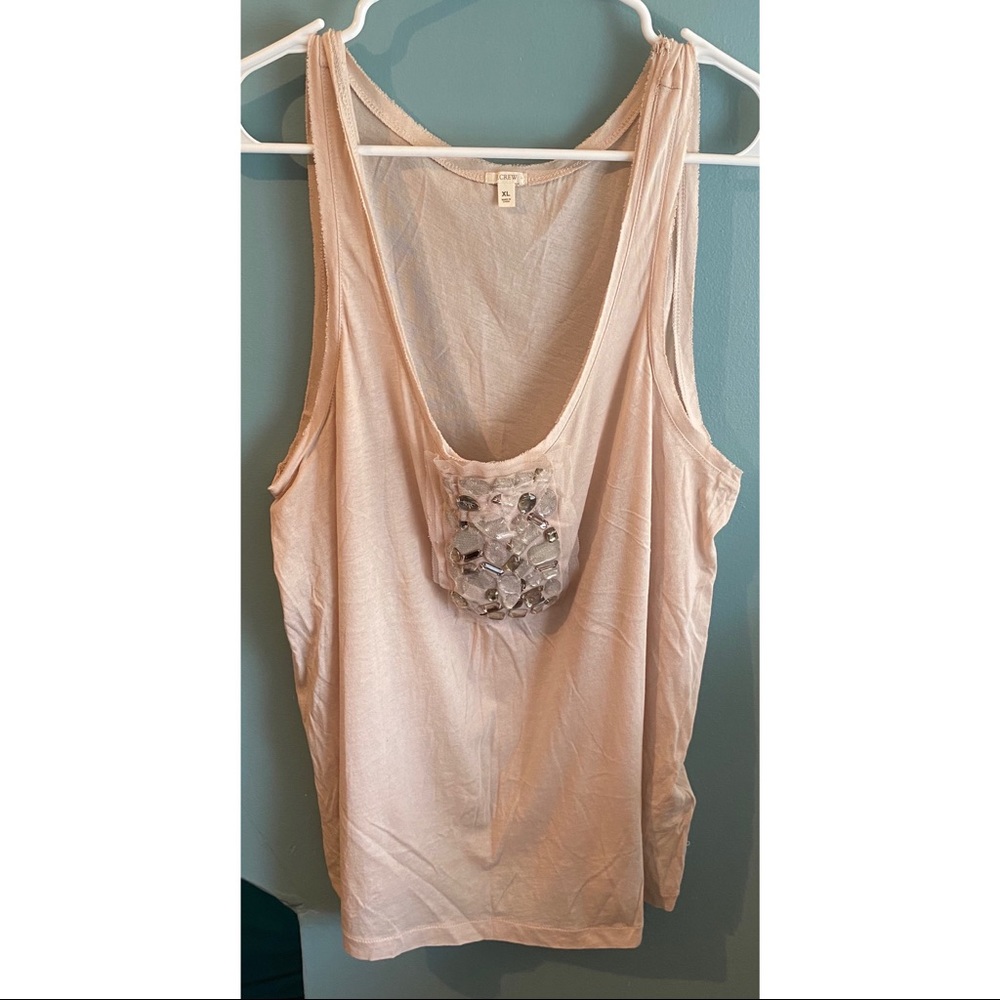 J.Crew Jeweled Embellished Tank